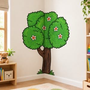 3 feet large tree corner wall sticker made from EVA foam sheet