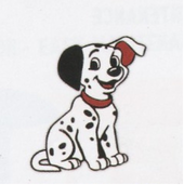 14 inch puppy wall sticker made from EVA foam sheet