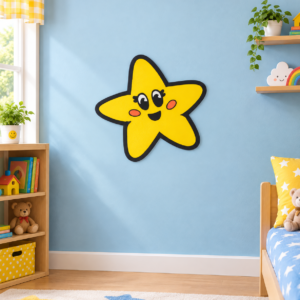 10 inch star wall sticker made from EVA foam sheet